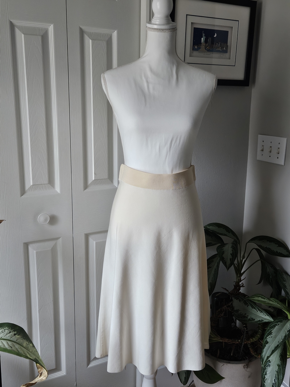 COS Cream Knit Skirt
